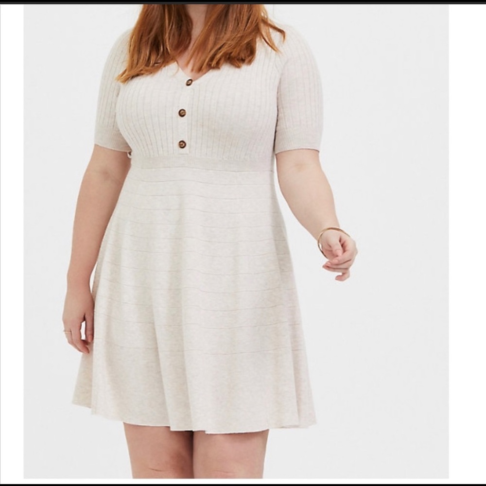 Torrid tan sweater dress size 4X